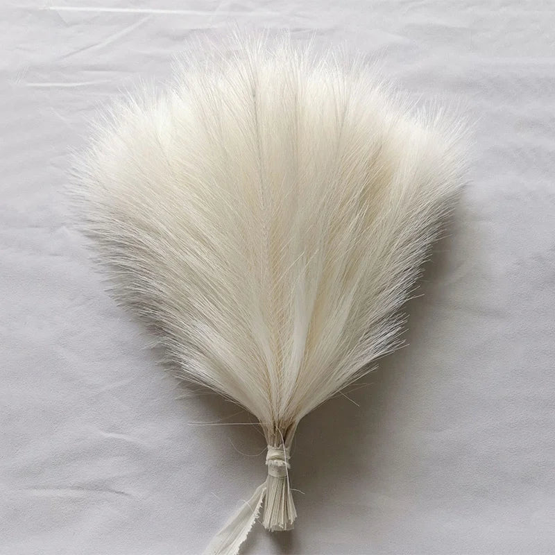 10/30Pcs Fluffy Pampas Grass Artificial Flowers Decoration for Wedding Boho Bouquet Party Home Vase Decor Fake Plant Reed Flower