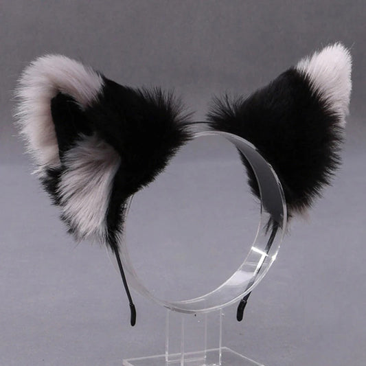 Lolita  Animal Cat Fox Ear Hair Hoops Cosplay Faux Fur Hairband Girls Halloween Anime Headbands Headwear Hair Accessories