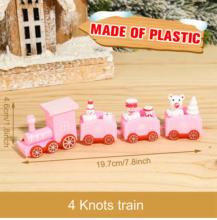 Christmas Train Merry Christmas Decorations For Home 2024 Cristmas Ornament Xmas Navidad Noel Gifts Happy New Year 2025 Gifts